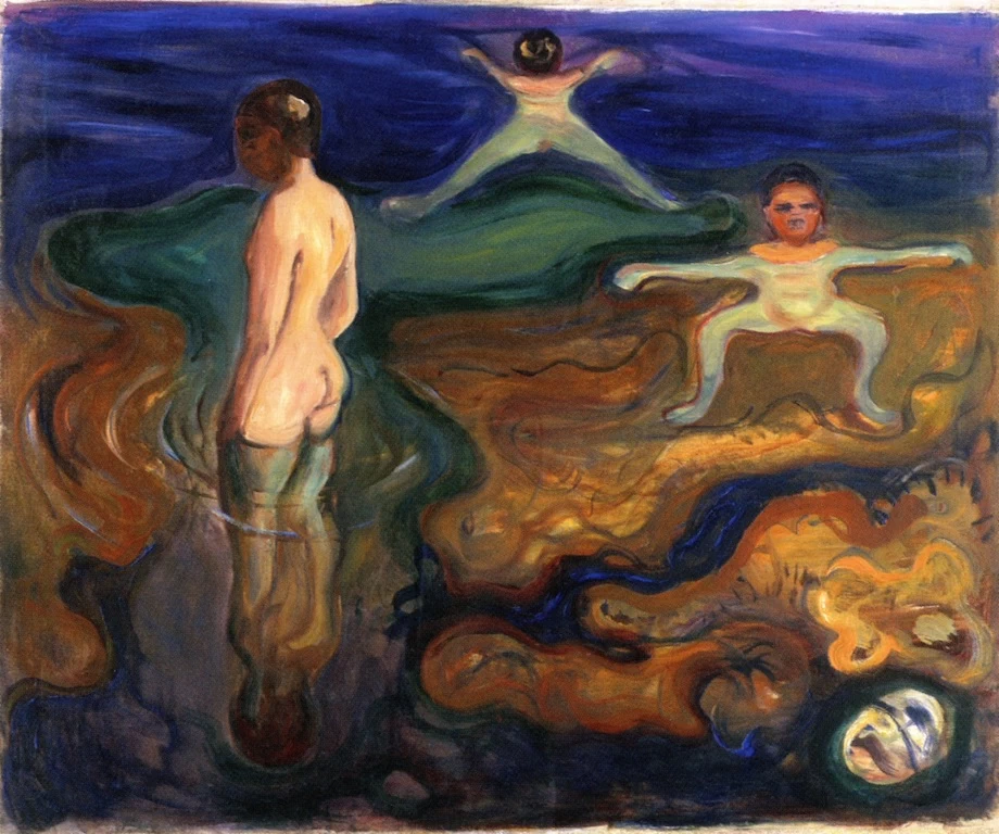 Ragazzi che fanno il bagno - 1897